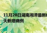 11月28日湖南湘潭最新疫情情况数量及湘潭疫情最新消息今天新增病例