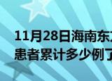 11月28日海南东方今日疫情数据及东方疫情患者累计多少例了