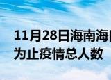11月28日海南海口累计疫情数据及海口目前为止疫情总人数