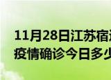 11月28日江苏宿迁本轮疫情累计确诊及宿迁疫情确诊今日多少例