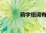 荫字组词有哪些（荫字组词）
