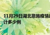 11月29日湖北恩施疫情最新状况今天及恩施最新疫情目前累计多少例
