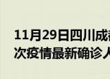 11月29日四川成都疫情总共多少例及成都此次疫情最新确诊人数