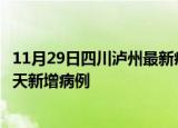 11月29日四川泸州最新疫情情况数量及泸州疫情最新消息今天新增病例