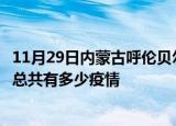 11月29日内蒙古呼伦贝尔疫情最新数据今天及呼伦贝尔现在总共有多少疫情