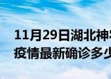 11月29日湖北神农架疫情最新动态及神农架疫情最新确诊多少例