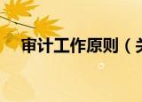 审计工作原则（关于审计工作原则介绍）