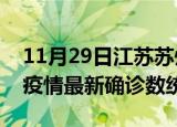 11月29日江苏苏州疫情累计确诊人数及苏州疫情最新确诊数统计