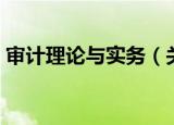审计理论与实务（关于审计理论与实务介绍）
