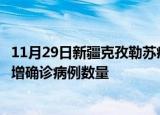 11月29日新疆克孜勒苏疫情累计确诊人数及克孜勒苏今日新增确诊病例数量