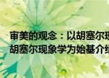 审美的观念：以胡塞尔现象学为始基（关于审美的观念：以胡塞尔现象学为始基介绍）