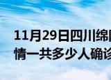 11月29日四川绵阳目前疫情是怎样及绵阳疫情一共多少人确诊了