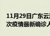 11月29日广东云浮疫情累计多少例及云浮此次疫情最新确诊人数