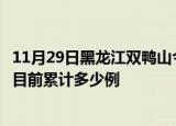 11月29日黑龙江双鸭山今天疫情近期情况及双鸭山最新疫情目前累计多少例