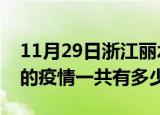 11月29日浙江丽水疫情今日最新情况及丽水的疫情一共有多少例