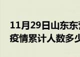 11月29日山东东营疫情情况数据及东营新冠疫情累计人数多少
