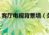 客厅电视背景墙（关于客厅电视背景墙介绍）