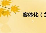 客体化（关于客体化介绍）