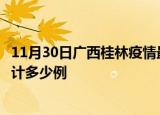 11月30日广西桂林疫情最新状况今天及桂林最新疫情目前累计多少例