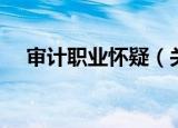 审计职业怀疑（关于审计职业怀疑介绍）
