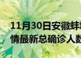 11月30日安徽蚌埠疫情最新动态及蚌埠原疫情最新总确诊人数