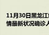 11月30日黑龙江绥化疫情最新数量及绥化疫情最新状况确诊人数