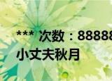 *** 次数：888888 已用完请联系开发者***
小丈夫秋月