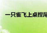 一只雀飞上桌捏尾巴跳下河 打一日常用品