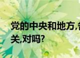 党的中央和地方,各级委员会可以派出代表机关,对吗?