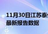 11月30日江苏泰州疫情今天最新及泰州疫情最新报告数据