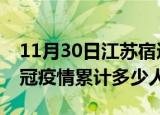 11月30日江苏宿迁情最新确诊消息及宿迁新冠疫情累计多少人
