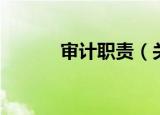 审计职责（关于审计职责介绍）
