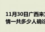 11月30日广西来宾目前疫情是怎样及来宾疫情一共多少人确诊了