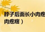 脖子后面长小肉疙瘩挂什么科（脖子后面长小肉疙瘩）