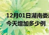 12月01日湖南娄底疫情最新数量及娄底疫情今天增加多少例