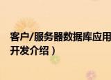 客户/服务器数据库应用开发（关于客户/服务器数据库应用开发介绍）