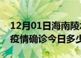 12月01日海南陵水本轮疫情累计确诊及陵水疫情确诊今日多少例