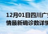 12月01日四川广安疫情新增病例数及广安疫情最新确诊数详情