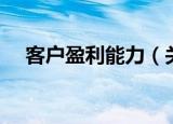 客户盈利能力（关于客户盈利能力介绍）