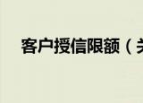 客户授信限额（关于客户授信限额介绍）
