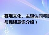 客观文化、主观认同与民族意识（关于客观文化、主观认同与民族意识介绍）