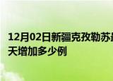 12月02日新疆克孜勒苏最新疫情通报今天及克孜勒苏疫情今天增加多少例