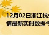 12月02日浙江杭州疫情新增病例数及杭州疫情最新实时数据今天