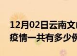 12月02日云南文山疫情最新确诊数及文山的疫情一共有多少例