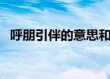 呼朋引伴的意思和拼音（呼朋引伴的意思）