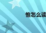惟怎么读音（小怎么读）
