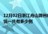 12月02日浙江舟山滁州疫情总共确诊人数及舟山安徽滁州疫情一共有多少例
