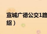 宣城广德公交1路（关于宣城广德公交1路介绍）