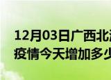 12月03日广西北海疫情最新状况今天及北海疫情今天增加多少例