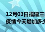 12月03日福建三明疫情最新状况今天及三明疫情今天增加多少例